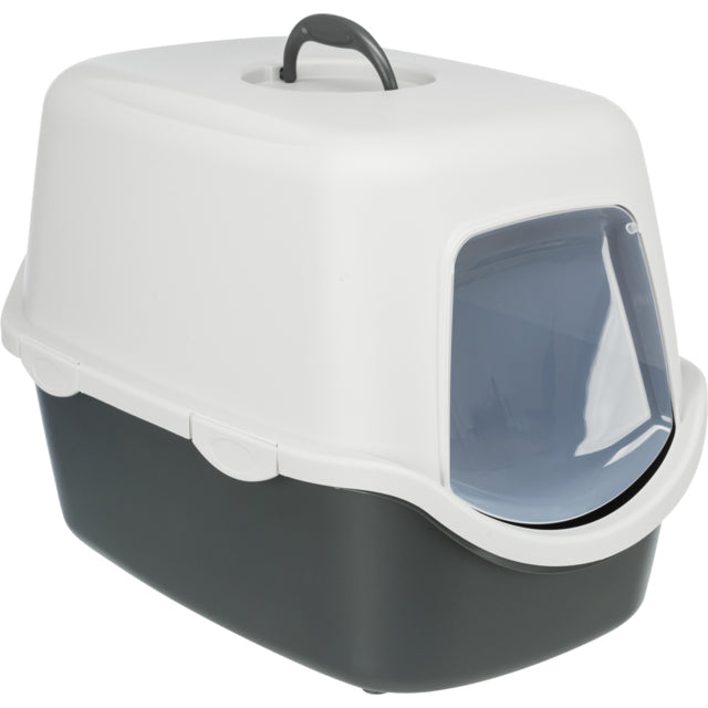 Trixie cat litter box covered grey