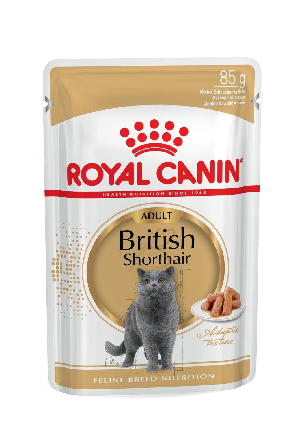 Royal Canin British Shorthair Adult våtfoder i sås 12 x 85 g för katter
