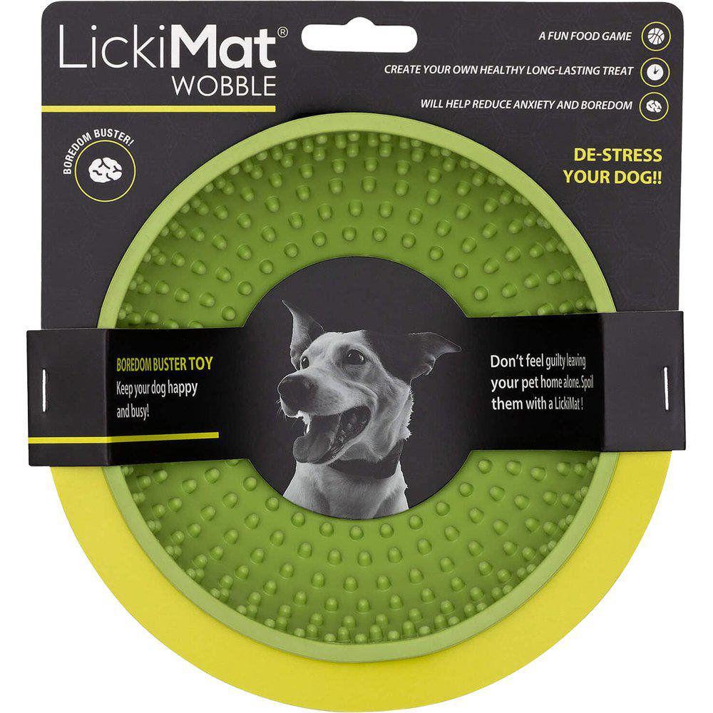 LickiMat Wobble grön 16,5 cm för hundar