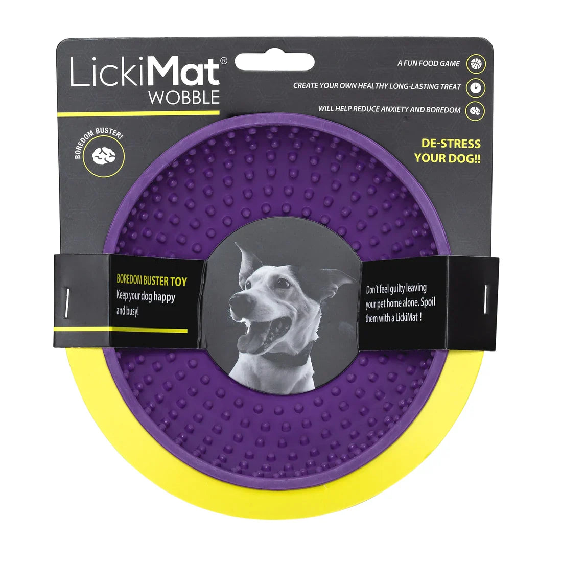 LickiMat Wobble lila 16,5 cm för hundar