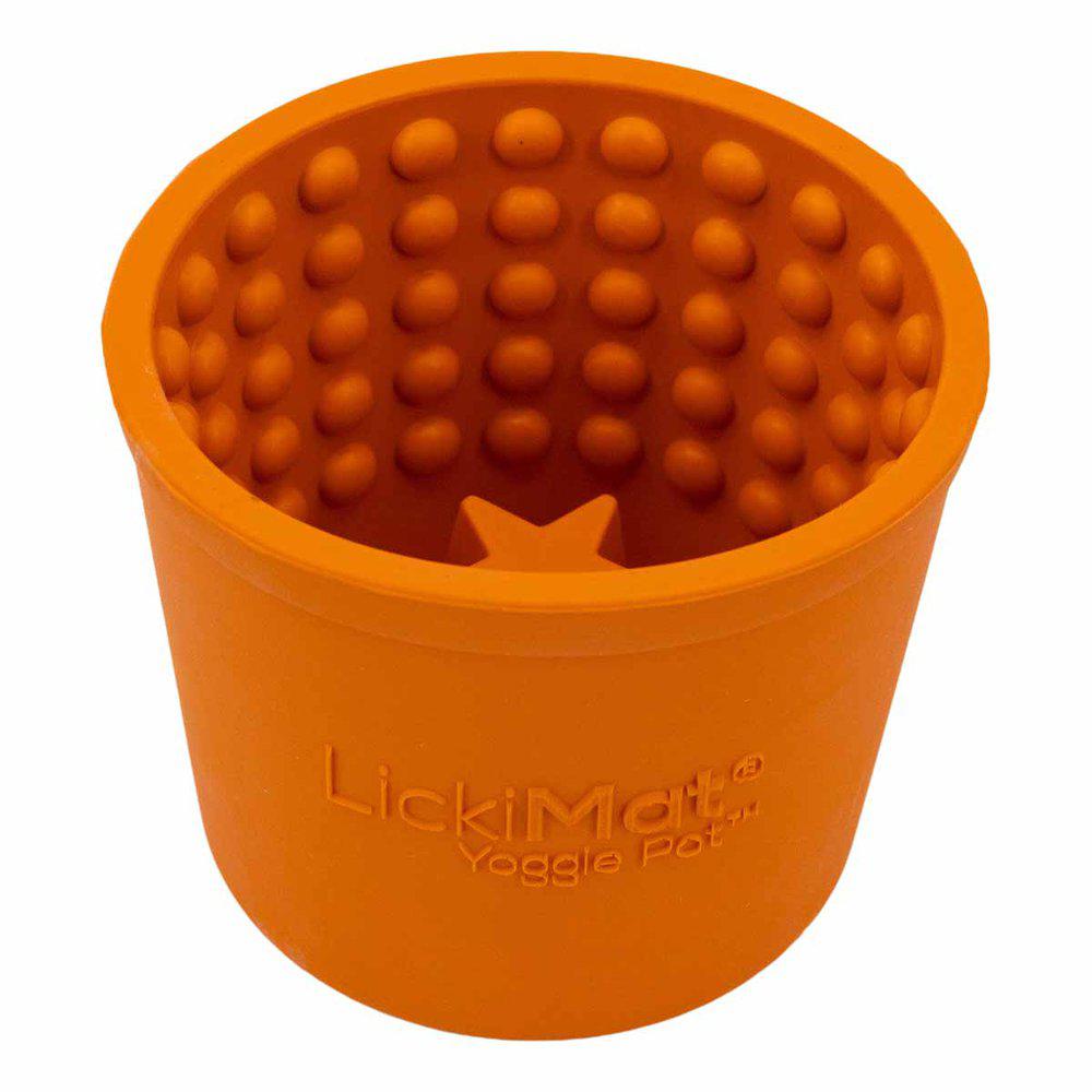 LickiMat Yoggie Pot orange 9.5 x