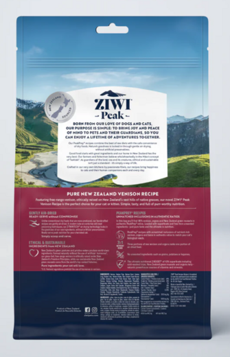 ZiwiPeak Air-Dried Hjort 400 g för katter