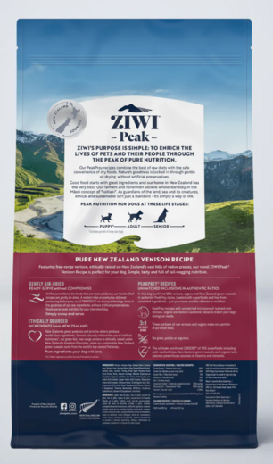 ZiwiPeak Air-Dried Hjort 2,5 kg för hundar