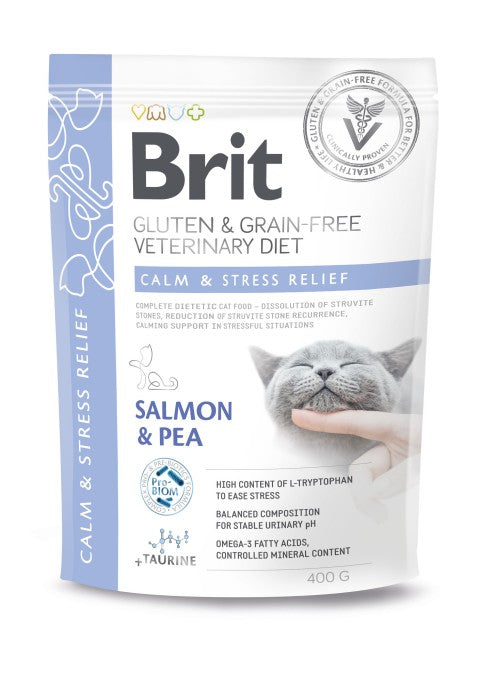 Brit Calm & Stress Relief Lax & Ärt 400 g för katter