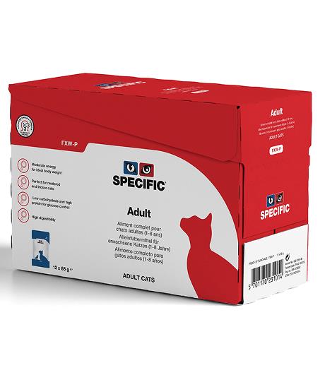 Specifik FXW-P Vuxen för katt påse 85 g SMAKNINGSPAK
