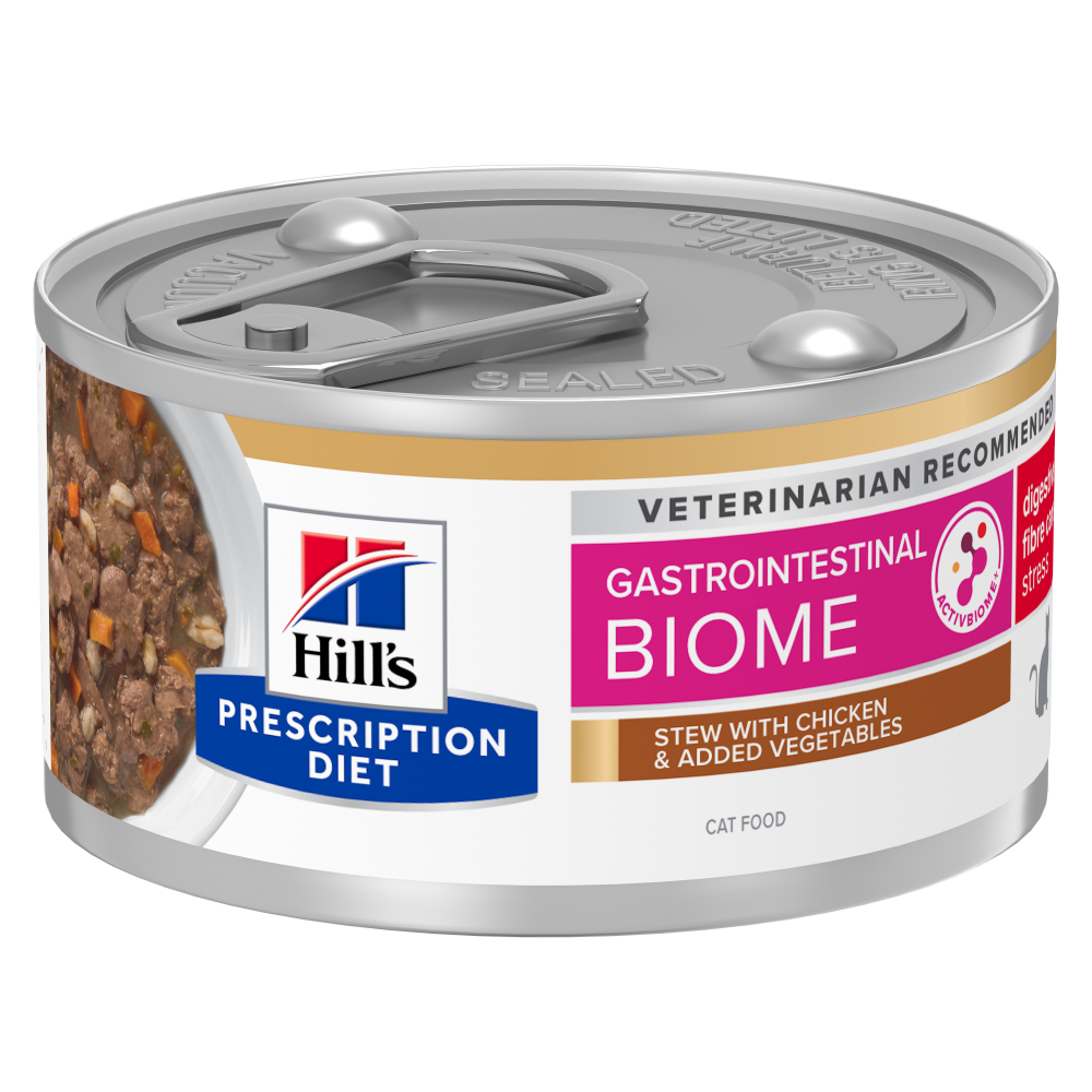 Hill's Gastrointestinal Biome Stress med kyckling och grönsaker gryta 82 g för katter