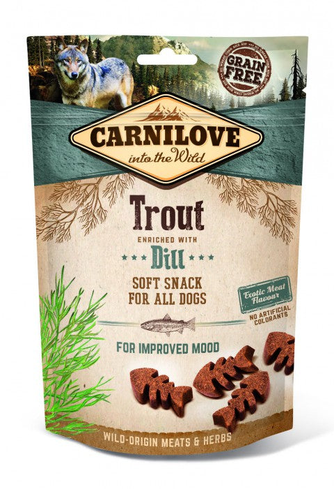 Carnilove Forell med dill mjukt hundgodis 200 g