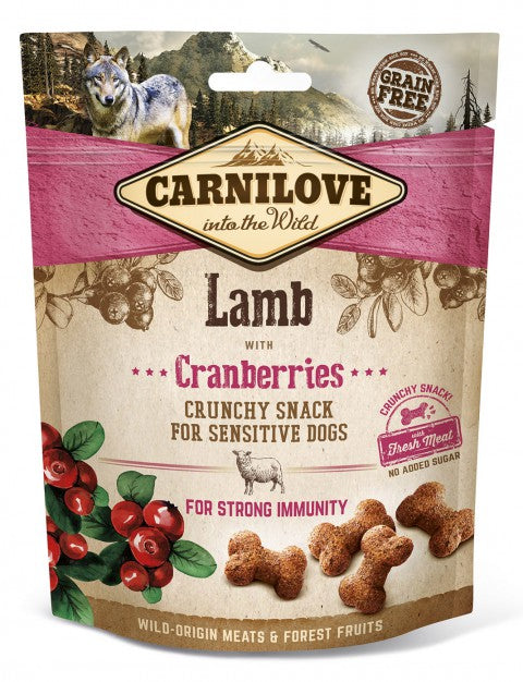 Carnilove Lamm med tranbär knaprigt hundgodis 200 g