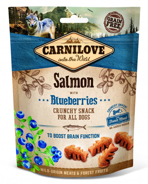 Carnilove Lax med blåbär knaprigt hundgodis 200 g