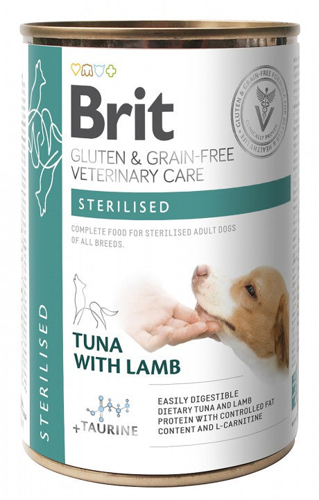 Brit Veterinary Diet Sterilised Tuna with Lamb för hundar 6 x 400 g