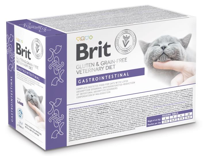 Brit Veterinary Diet Gastrointestinal Pouch for cats 12 x 85g