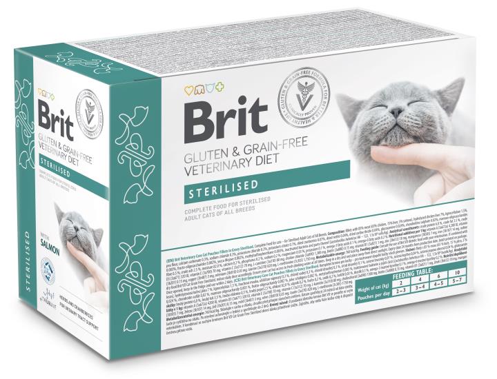Brit Pouch Sterilised with Salmon våtfoder för katt 85 g