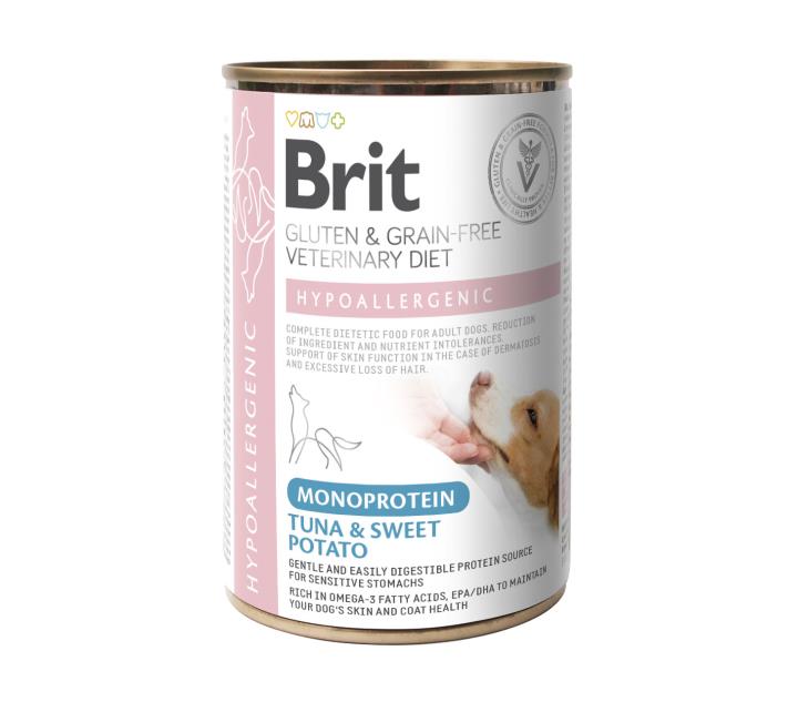 Brit Veterinary Diet Hypoallergenic Tuna & Sweet Potato för hundar 400 g