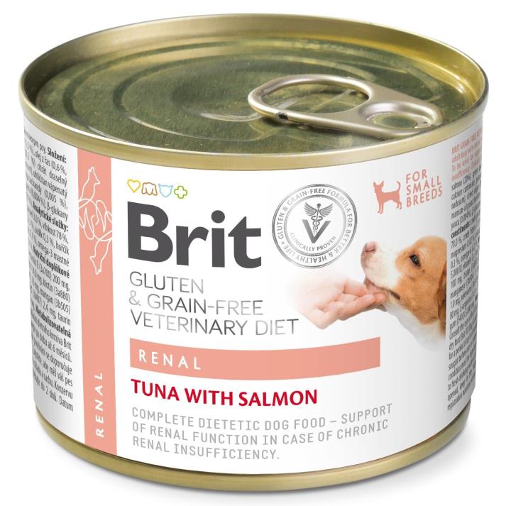 Brit Renal tonfisk och lax för hundar 200 g