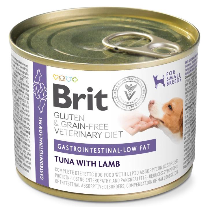 Brit Gastrointestinal low fat tonfisk med lamm för hundar 200 g