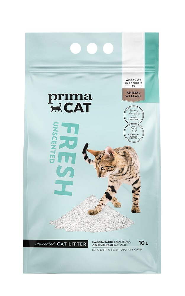 PrimaCat Fresh Unscented Kattströ 10 l