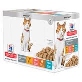 Hill's Science Plan Adult Sterilised våtfoder Multipack för katter med kyckling, lax, forell & kalkon 12 x 85 g