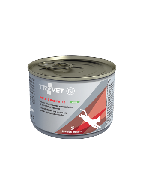 Trovet RID Renal & Oxalate lamm för katter på burk 100 g PROVFÖRPACKNING