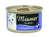 Miamor Pastete Fågelhjärta 12 x 85 g för katter