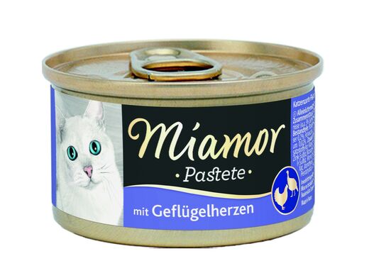 Miamor Pastete Fågelhjärta 12 x 85 g för katter