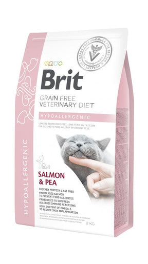 Brit Hypoallergenic Lax & Ärt 400 g för katter