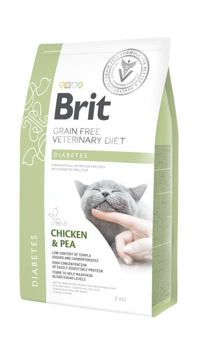 Brit Diabetes Kyckling & Ärt 2 kg för katter