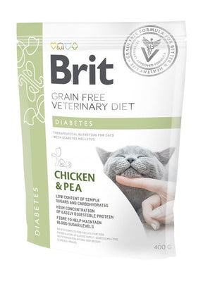 Brit Diabetes Kyckling & Ärt 400 g för katter
