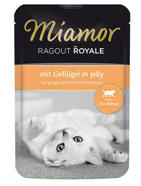 Miamor Ragout Royale i Gelé Kitten Fågel 100 g för kattungar