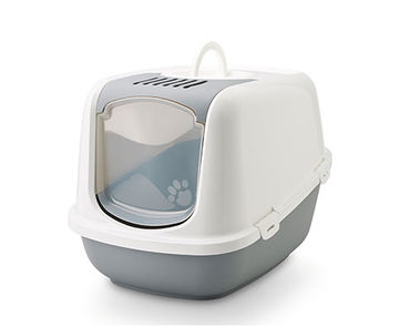 Savic Nestor Jumbo Covered Litter Box Grey
