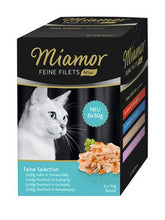 Miamor Feine Filets Mini i Gelé Mixpaket Blå 8 x 50 g för katter