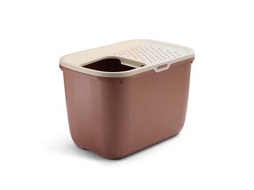 Savic Hop-In kattlåda 58,5 x 39 x 39,5 cm tuscan red