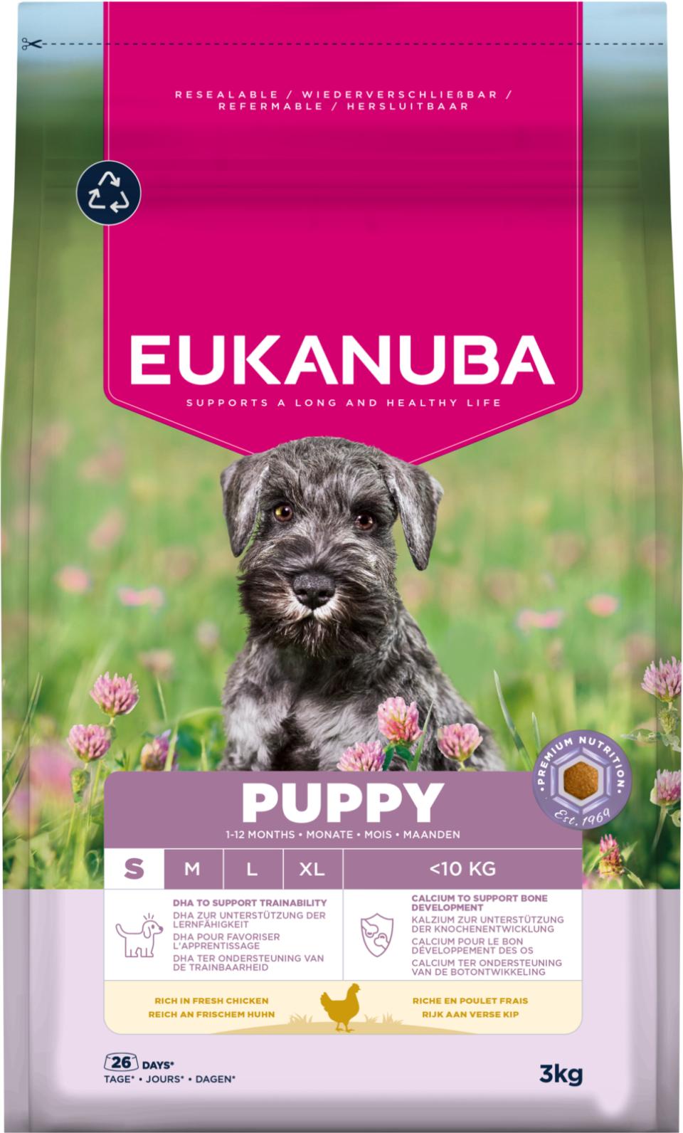 Eukanuba Puppy Small Breed dry dog food 3 kg