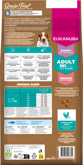 Eukanuba Adult Small/Medium Grain Free Ocean Fish torrfoder för hund