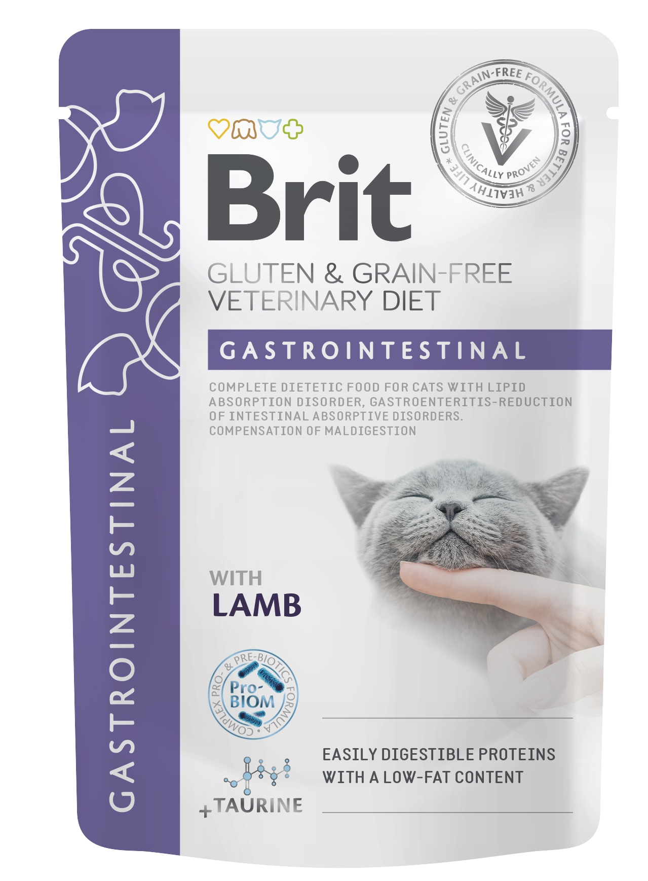 Brit VD Gastrointestinal Pouch för katter 12x85g