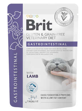 Brit VD Gastrointestinal Pouch för katter 12x85g
