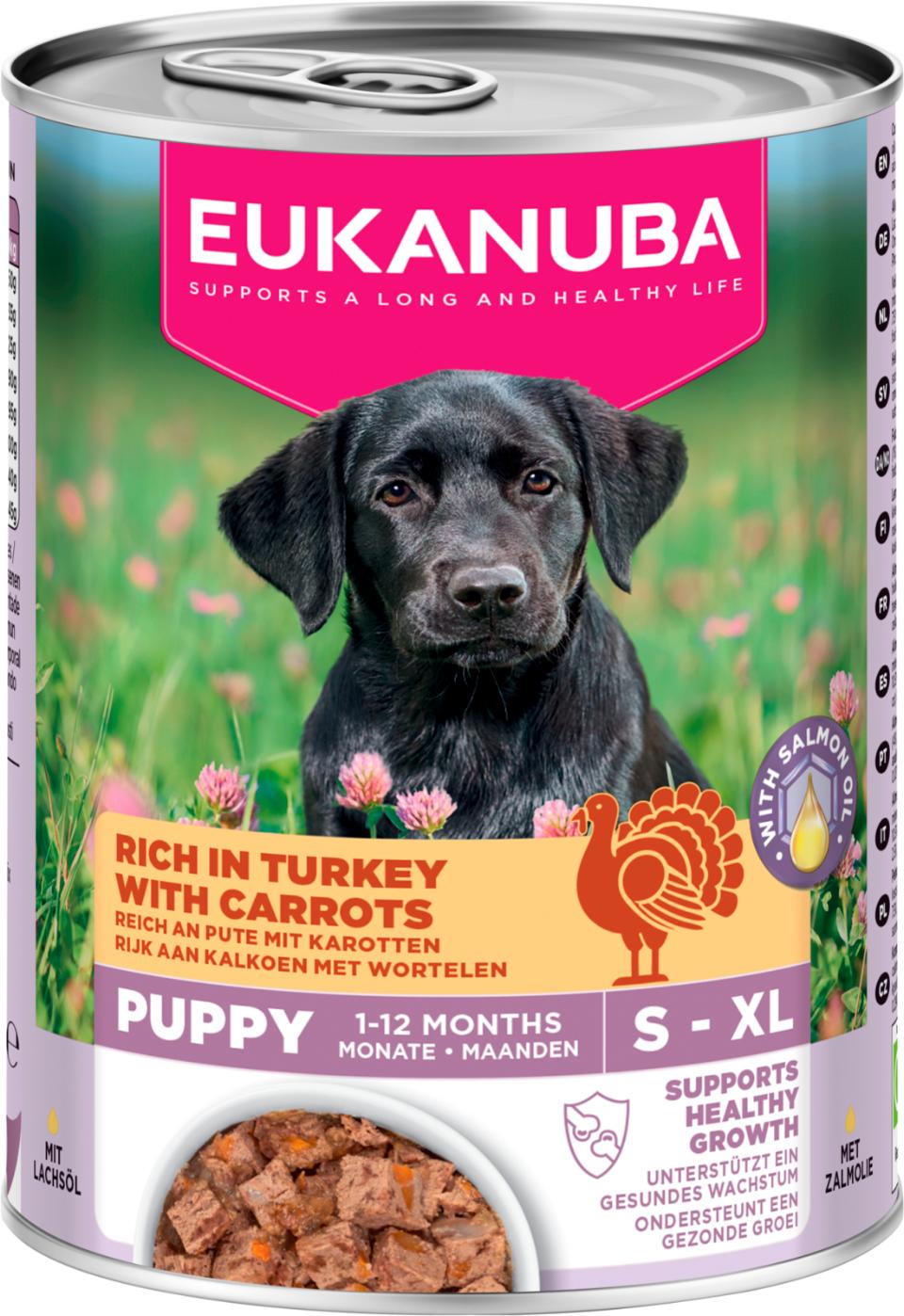 Eukanuba wet food puppies turkey with carrots för hund 400 g