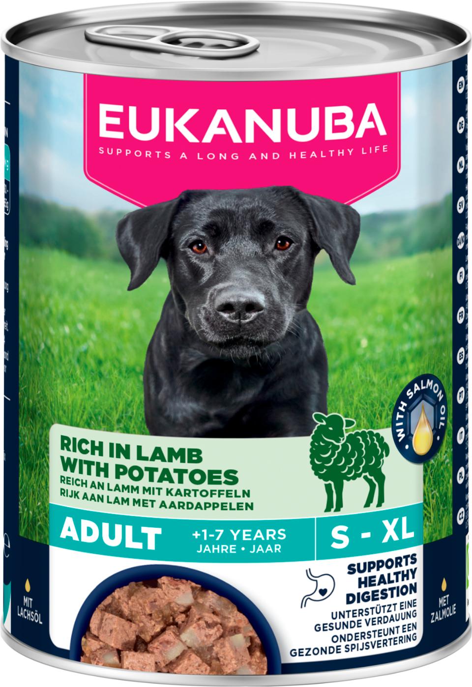 Eukanuba wet food adult lamb with potatoes för hund 400 g