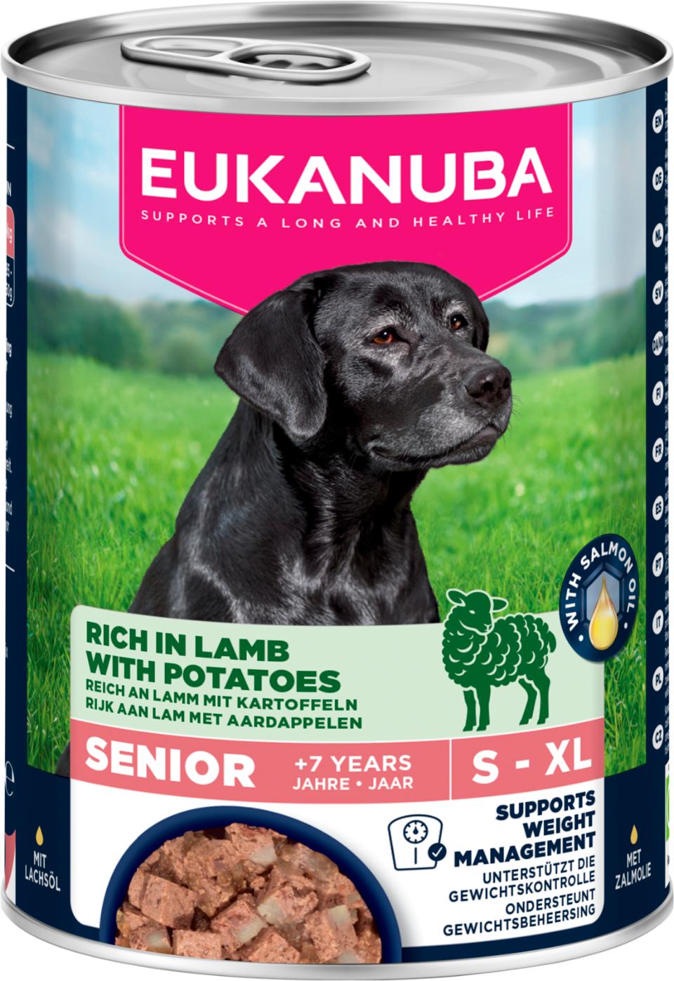 Eukanuba wet food senior lamb with potatoes för hund 400 g