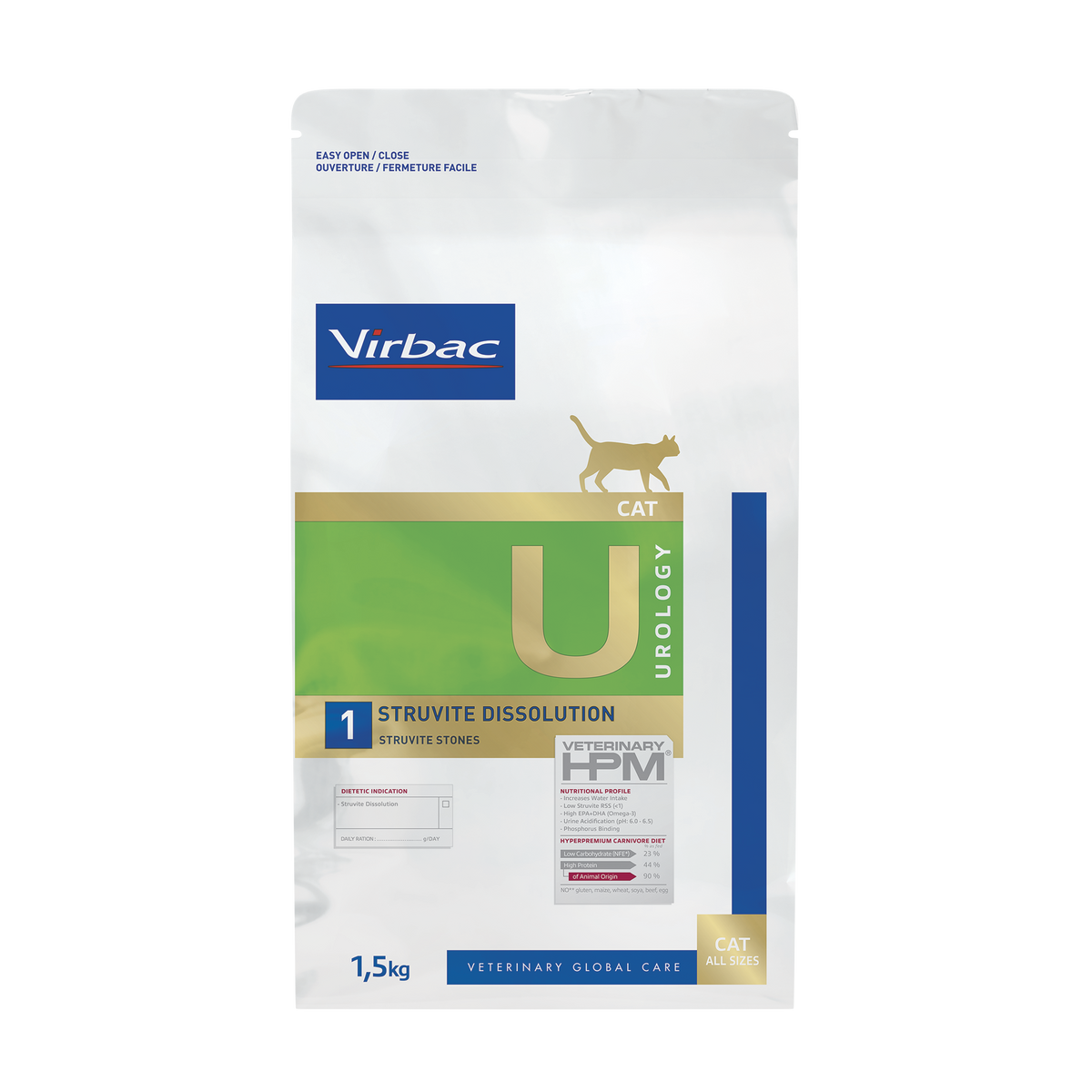 Virbac Veterinary HPM Urology Struvite Dissolution U1 för katt