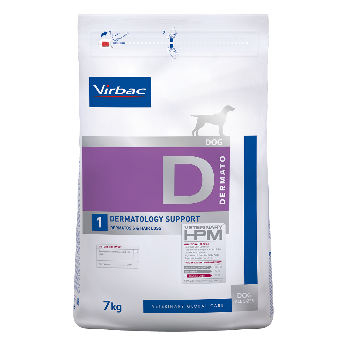 Virbac Veterinary HPM Dermatology Support för hund