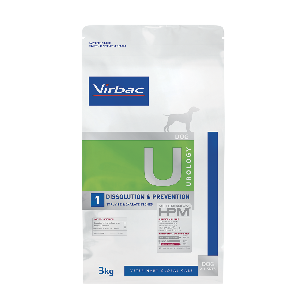 Virbac Veterinary HPM Urology Dissolution & Prevention U1 för hund