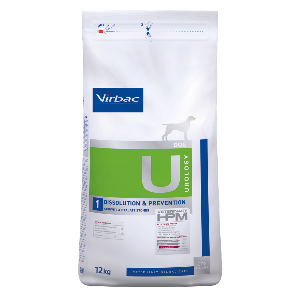 Virbac Veterinary HPM Urology Dissolution & Prevention U1 för hund