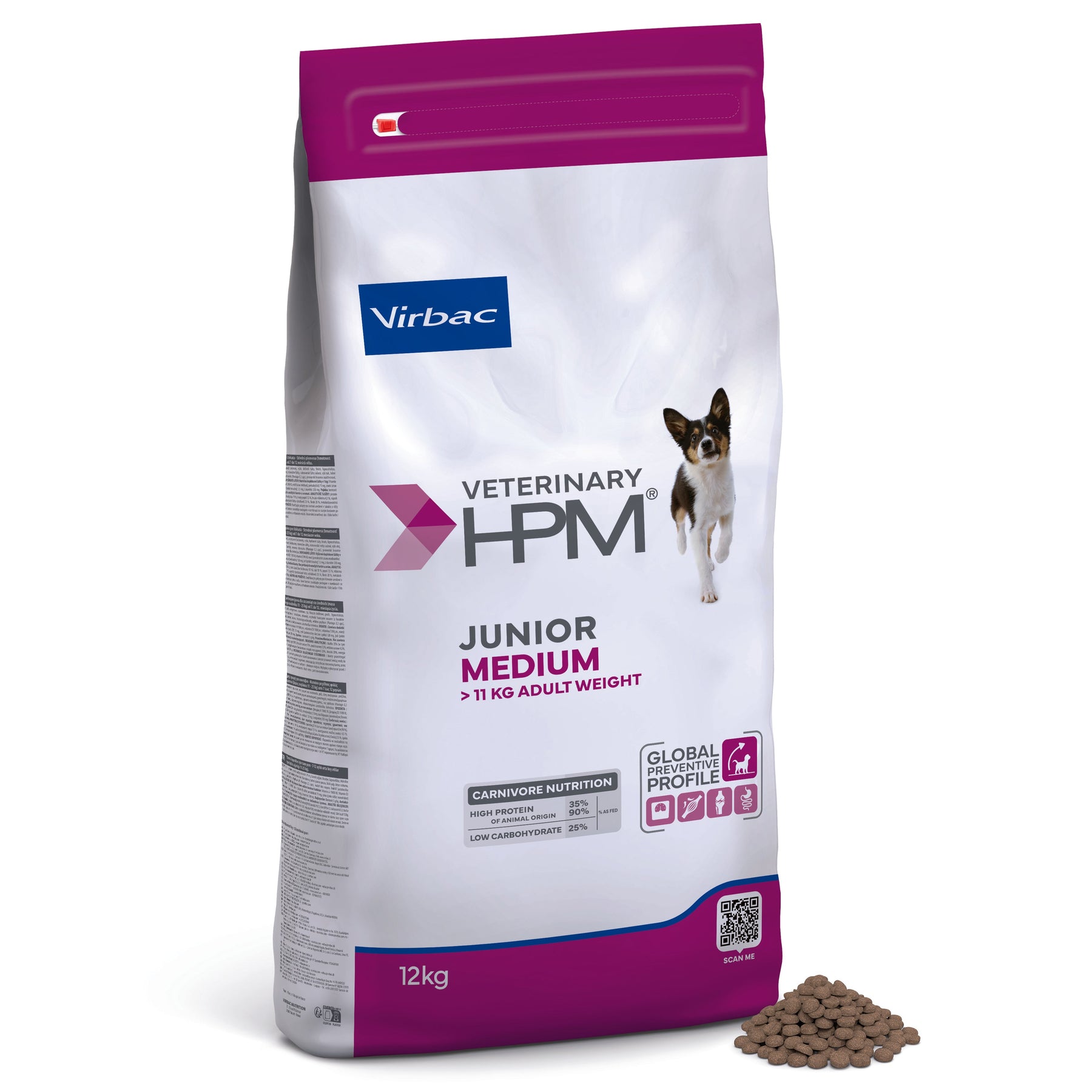 Virbac Dog Junior Medium torrfoder för hund 12 kg