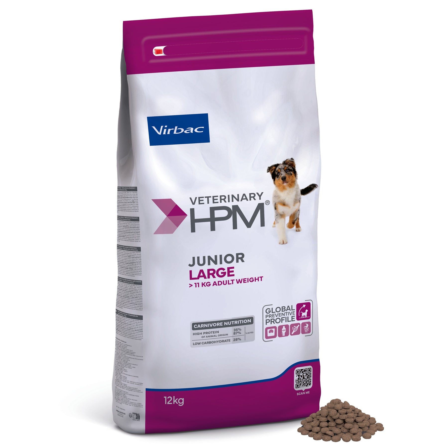 Virbac Dog Junior Large torrfoder för hund 12 kg