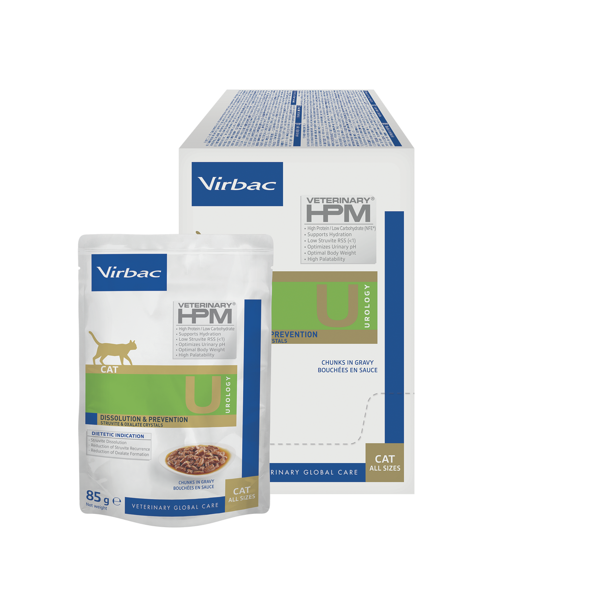Virbac Veterinary HPM Urology Dissolution & Prevention för katt 12 x 85 g