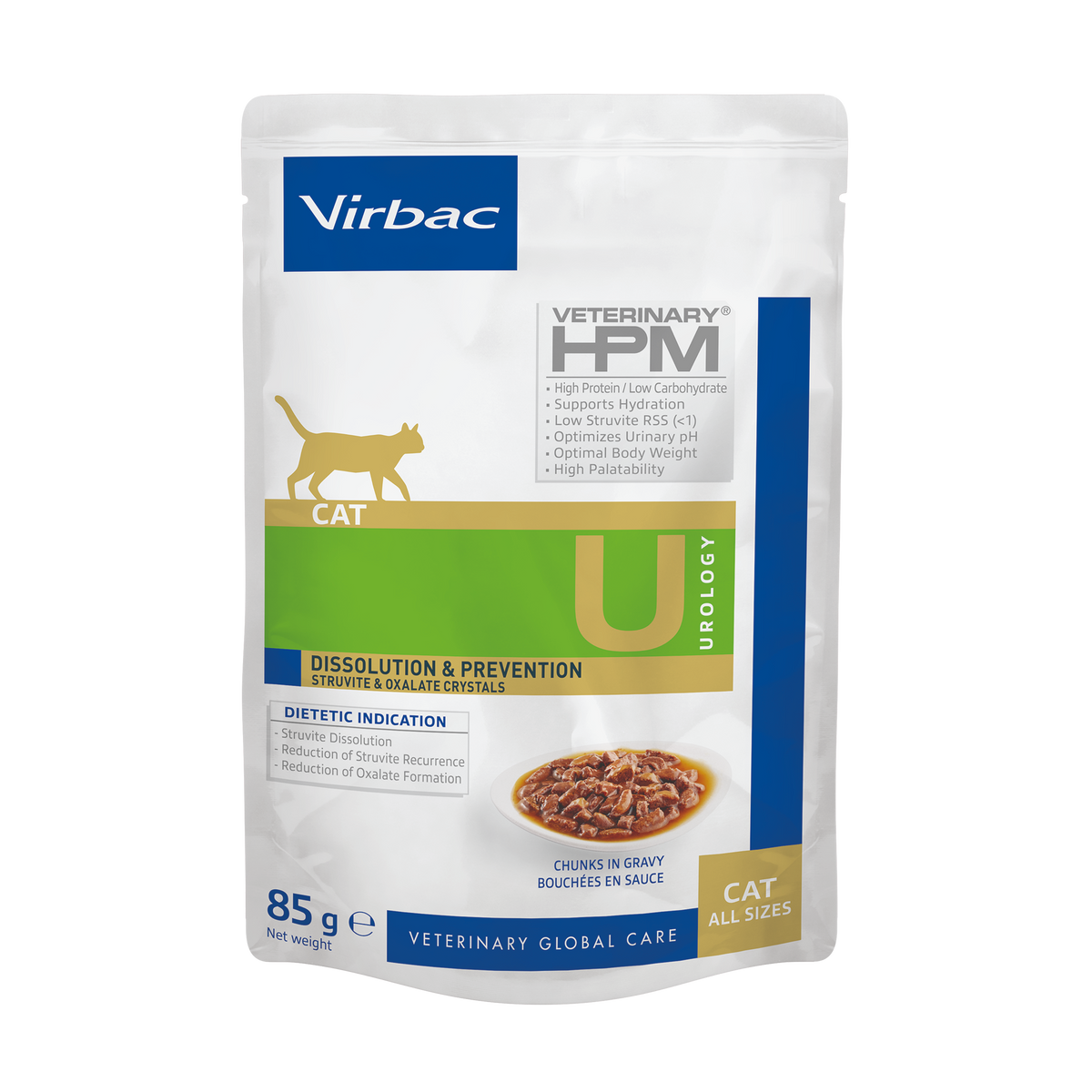 Virbac Veterinary HPM Urology Dissolution & Prevention för katt 12 x 85 g