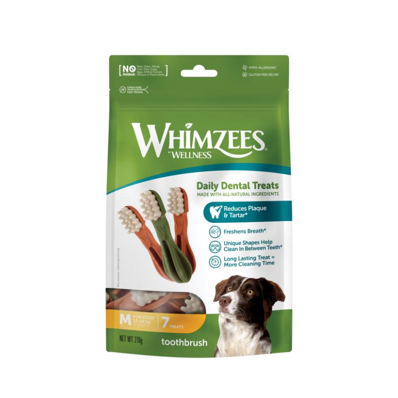 Whimzees tandborst-tugg M 7 st