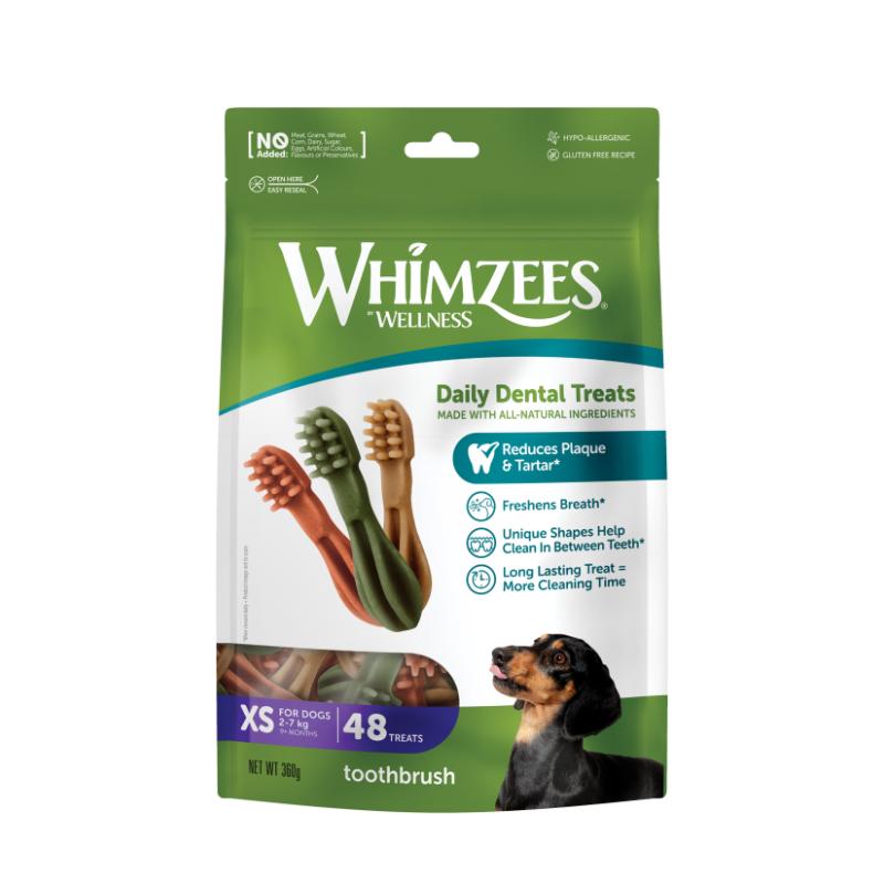 Whimzees tandborst-tugg XS 48 st
