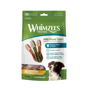 Whimzees tandborst-tugg M 12 st