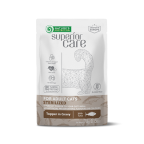 Nature's Protection Superior Care Sterilised Tonfisk topper för katter 24 x 70 g
